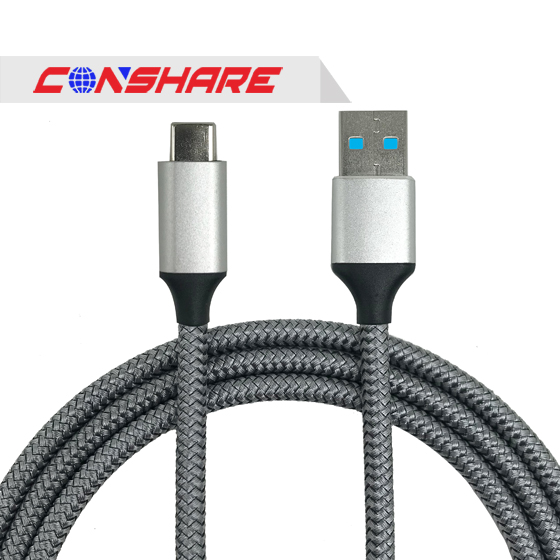 USB2.0/3.0 Type-C 灰色编网数据线