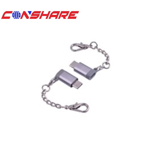 HL-AD006 Micro 5pin 母头转USB C 公头转接头