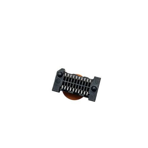 0.8MM SLOT 直立式 SMT LCP BLACK 2*10PIN Au3u"/Tin  L型焊接 塑高7.8MM